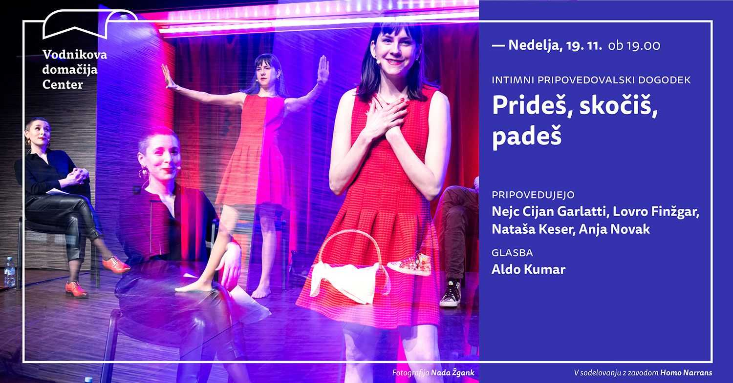 Pripovedovalski dogodek: Prideš, skočiš, padeš