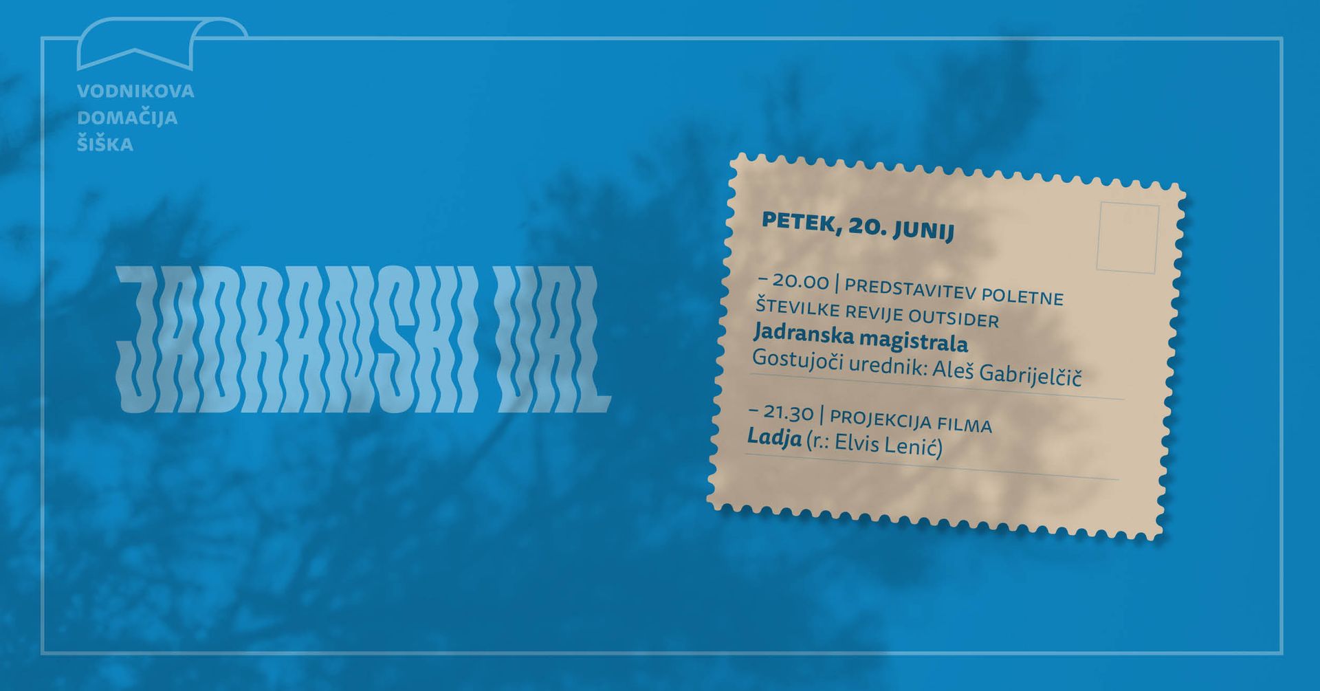 Jadranski val | Jadranska magistrala v reviji Outsider, projekcija filma Ladja (Elvis Lenić)