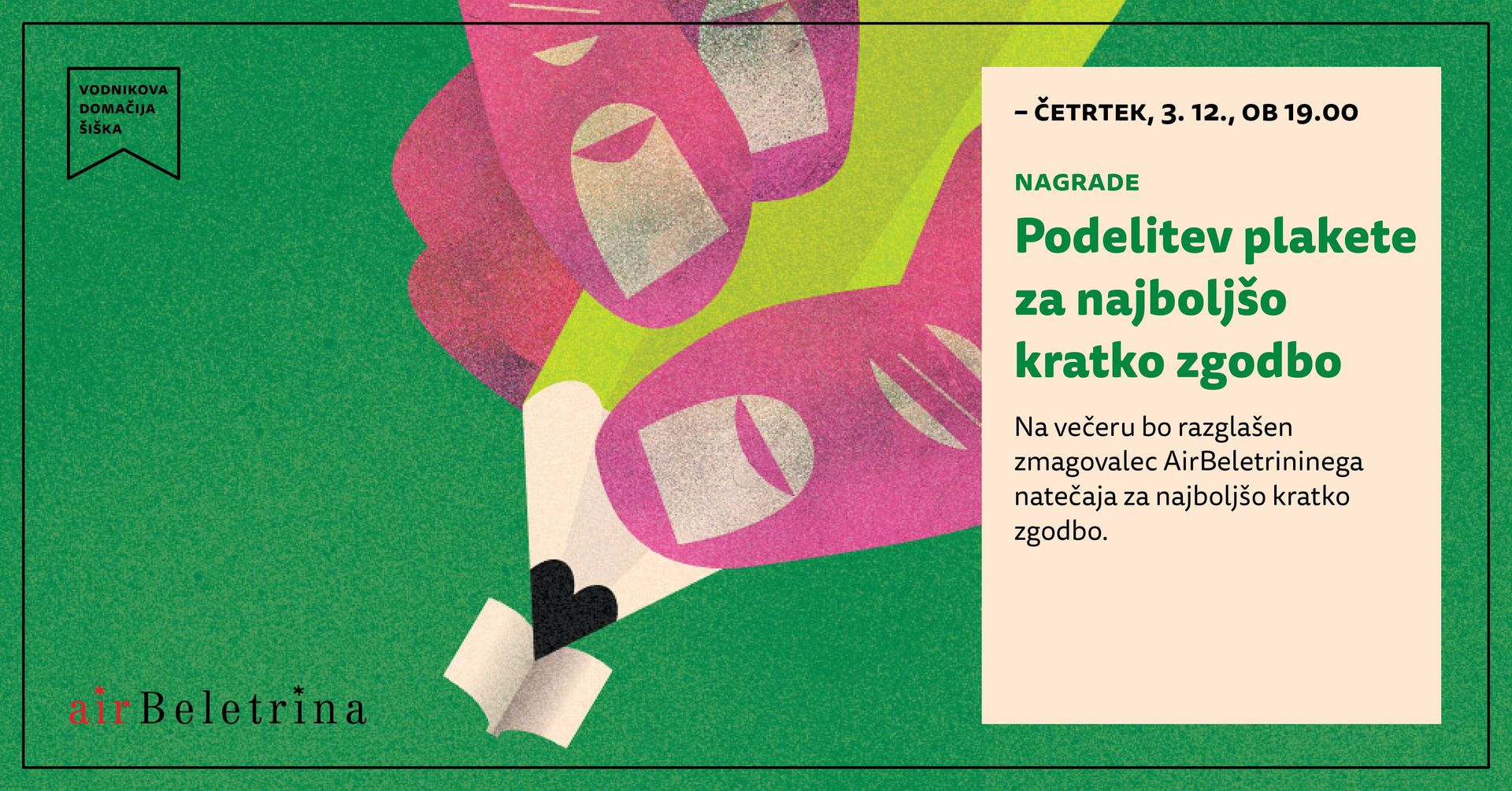 Podelitev plakete za najboljšo kratko zgodbo
