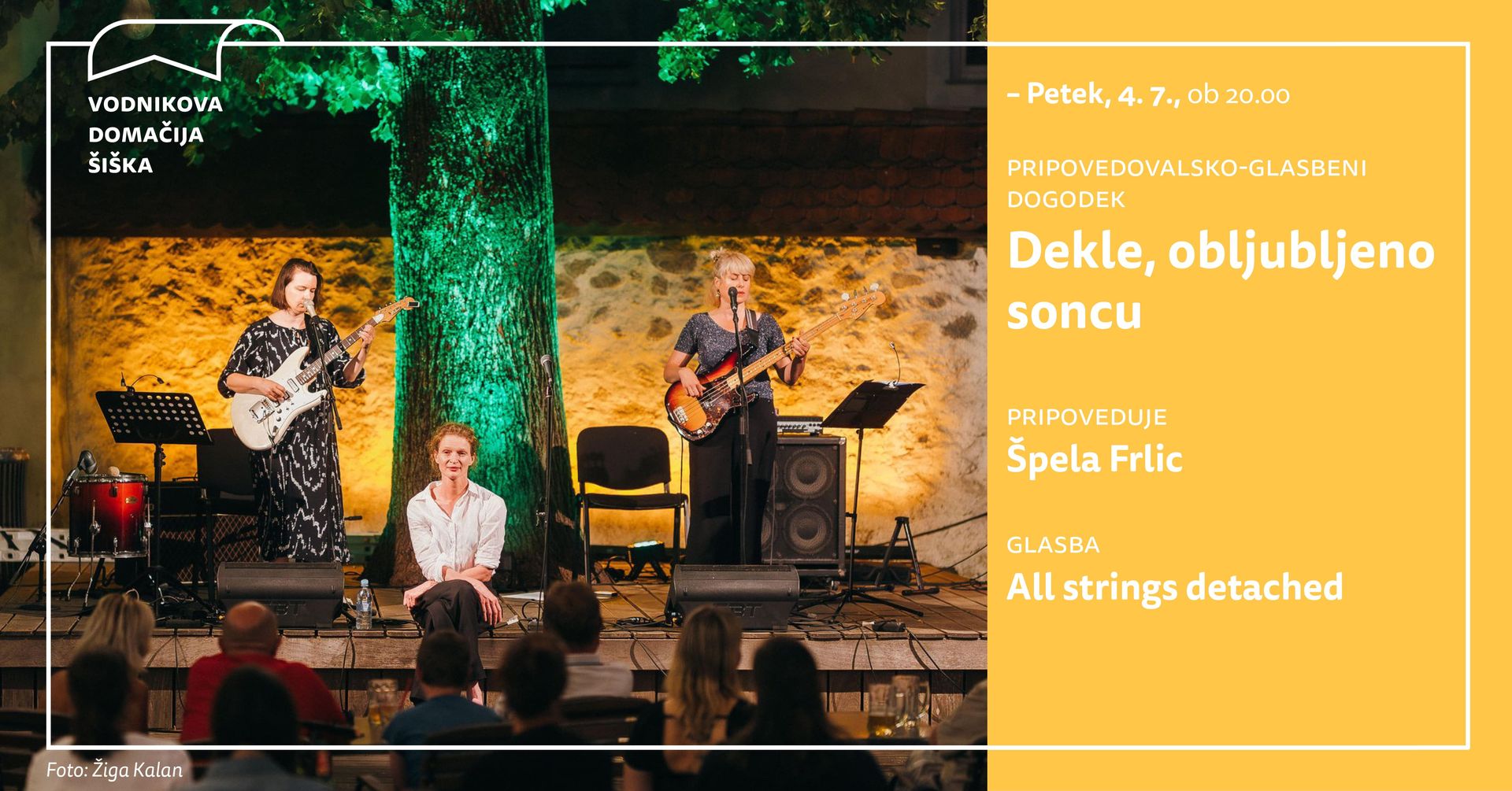 Glasbeno-pripovedovalski dogodek | Dekle, obljubljeno soncu