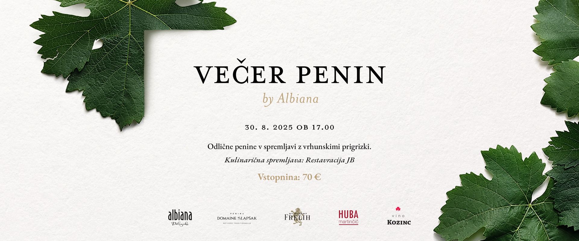 Večer penin by Albiana, 30. 8. 2025, 17:00