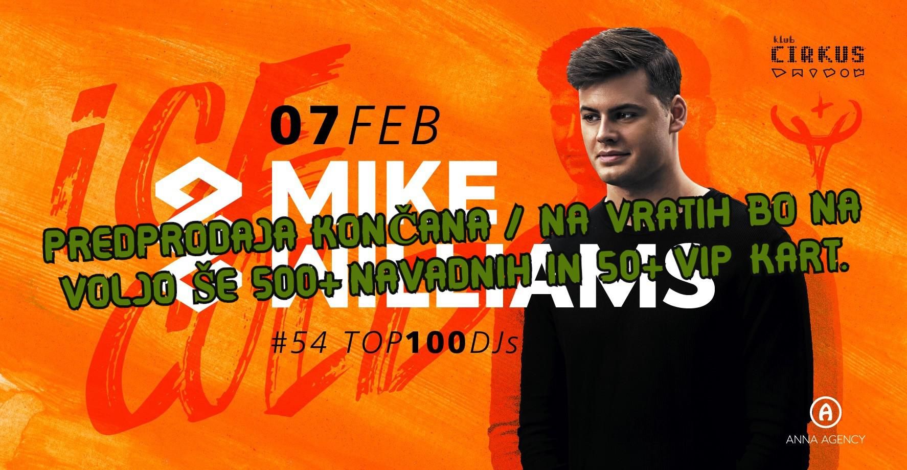 MIKE Williams (#54 Top 100 DJs, Tomorrowland 2019 Main Stage)