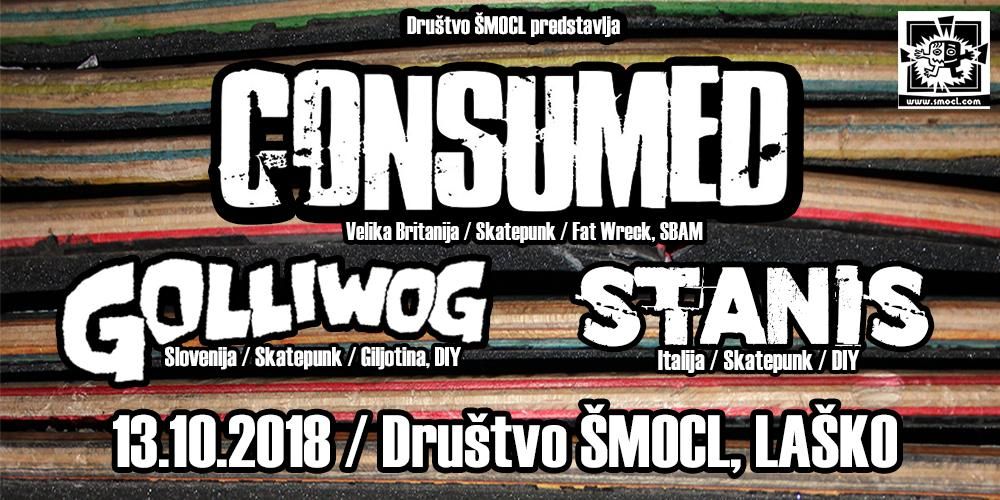 CONSUMED, Golliwog, Stanis (Punk Rock Holiday afterparty)