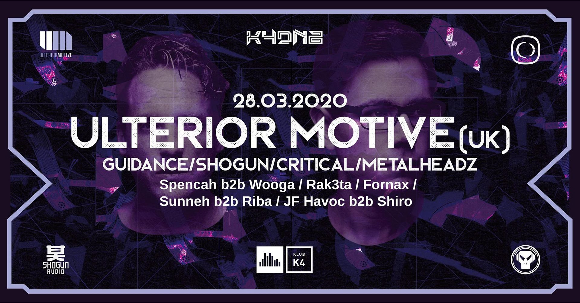 K4DNB w/ Ulterior Motive (UK) [Guidance/Metalheadz/Critical]