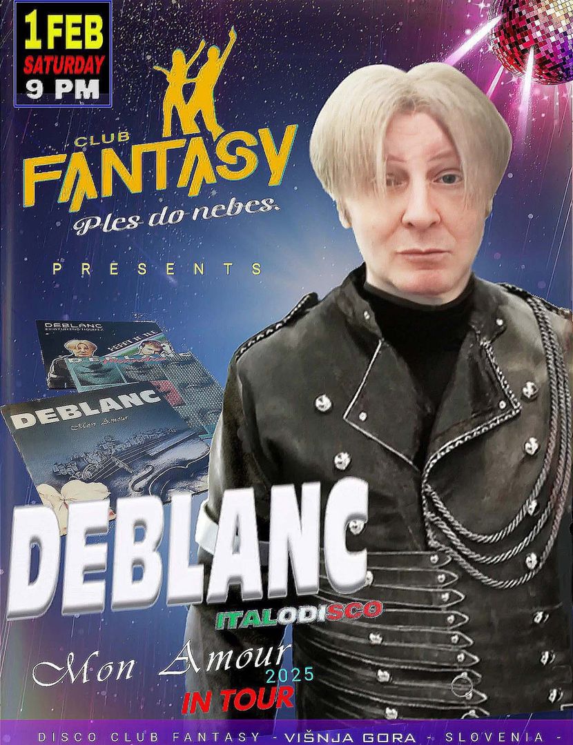 Deblanc Italo disco v Disco Klubu Fantasy