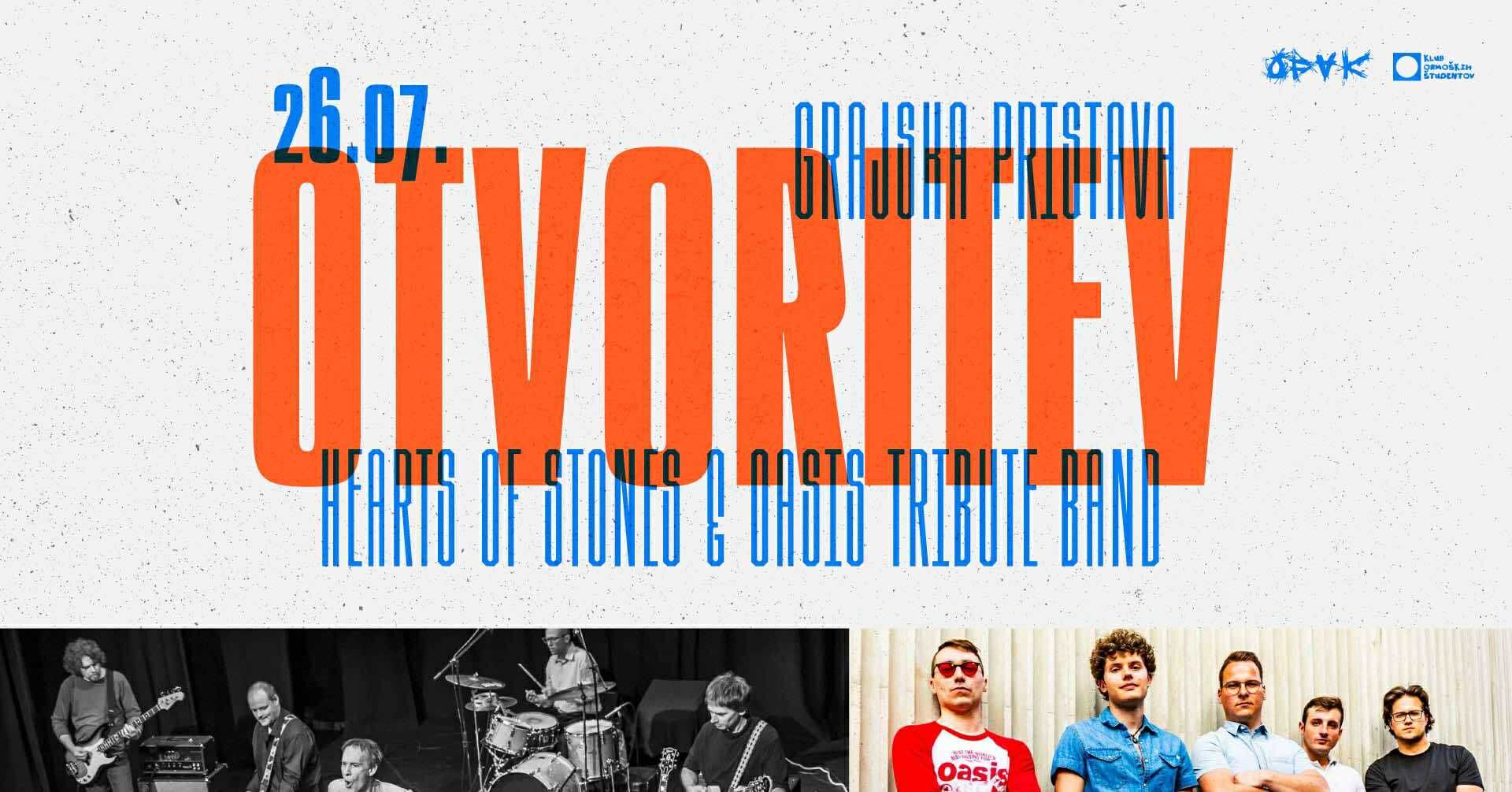 OTVORITEV: Hearts of Stones & Oasis Tribute Band // OFAK 2025