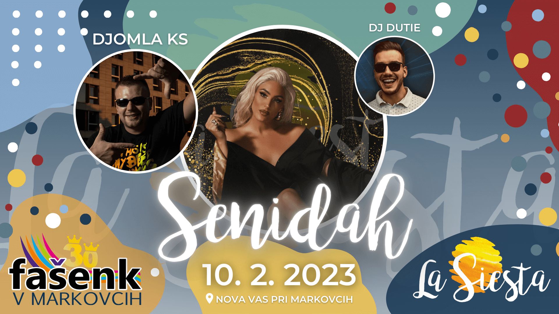 Senidah / DJomla KS 🎭 LA SIESTA - Fašenk v Markovcih. dan 1.