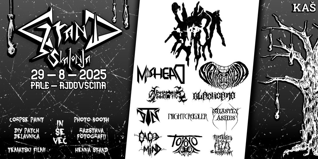 GRAND ŠKALONJA 2025 | Enodnevni metal festival v Ajdovščini