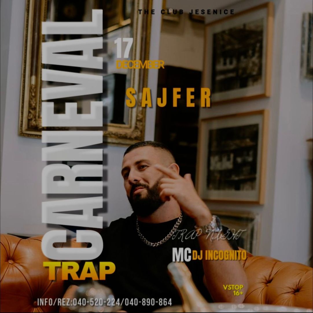 SAJFER live Trap Night  THE Club Jesenice