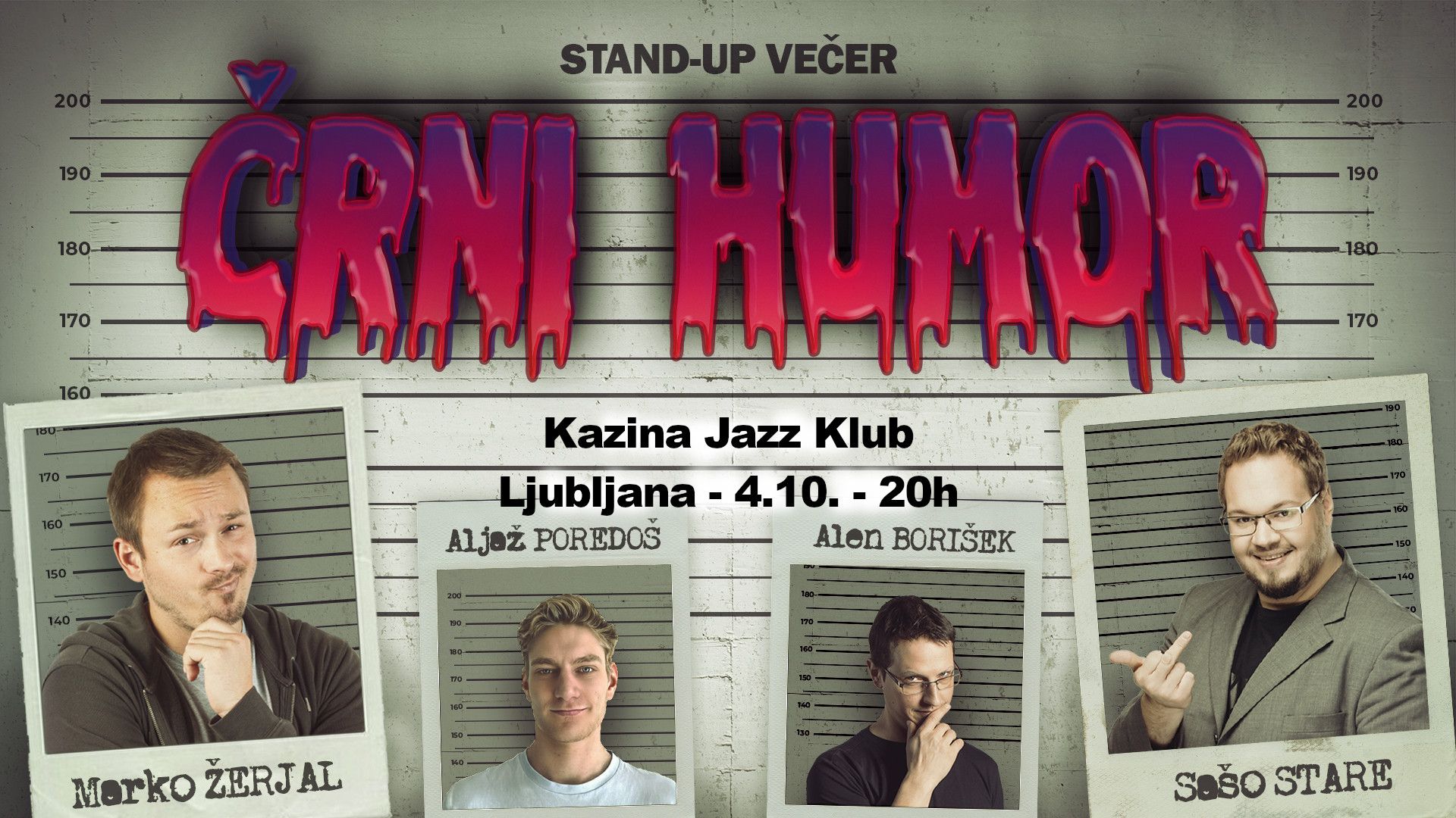 Stand up ČRNI HUMOR Kazina jazz klub