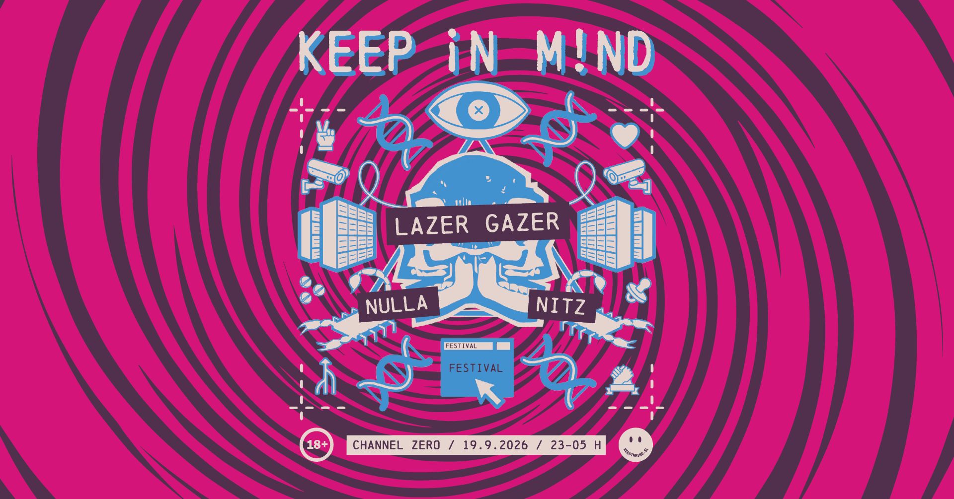 Keep in Mind Festival 2026: LazerGazer (NL), Nitz, Nulla
