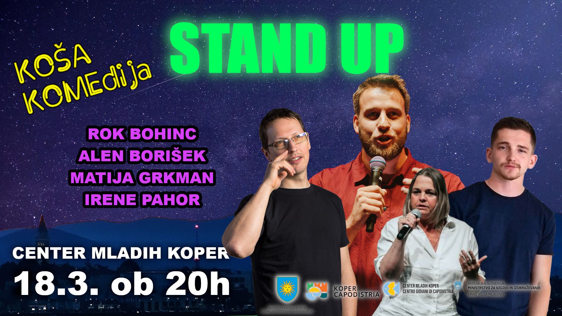 KOŠA KOMEdija 3 | Bohinc, Borišek, Grkman, Pahor