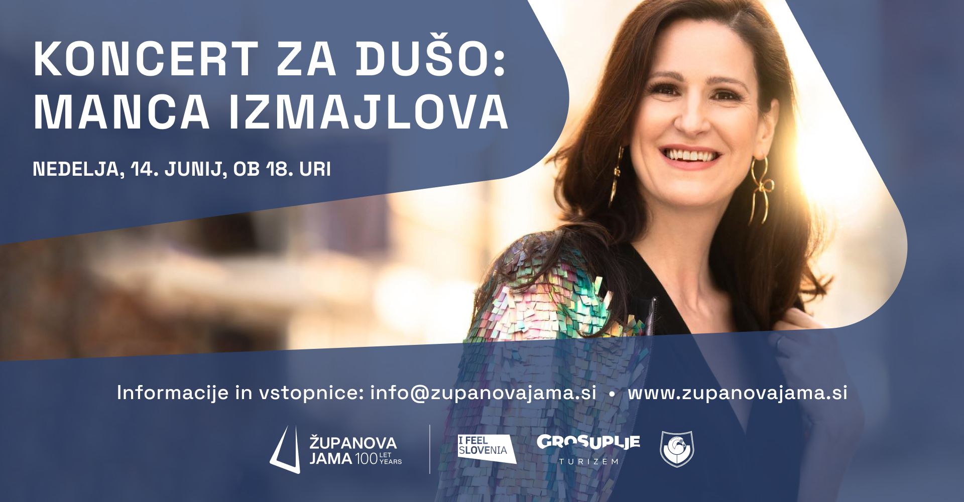Koncert z odmevom - Manca Izmajlova v  Županovi jami