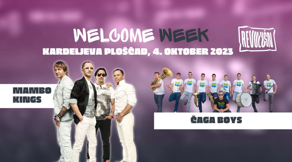 Revolušn Welcome Week 2023 - MAMBO KINGS & ČAGA BOYS