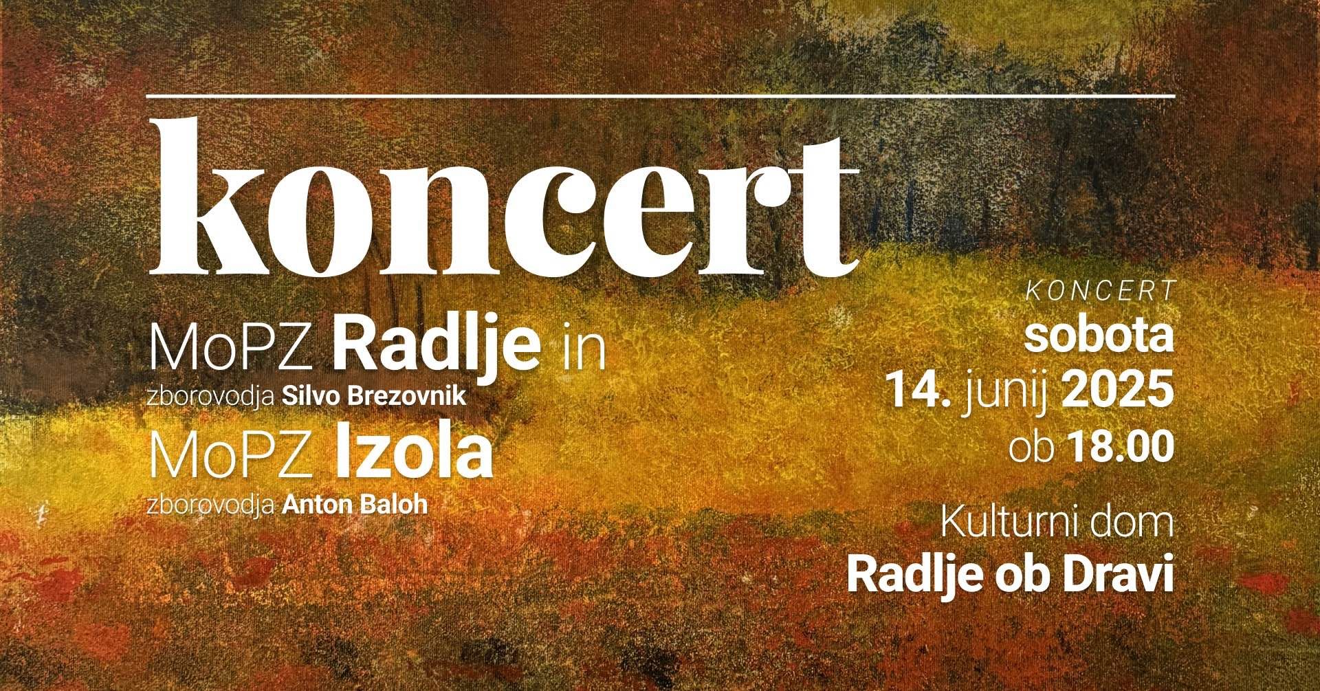 Ars fest 2025 - Koncert Moškega pevskega zbora Radlje z gosti in razstava Likovne sekcije Likra