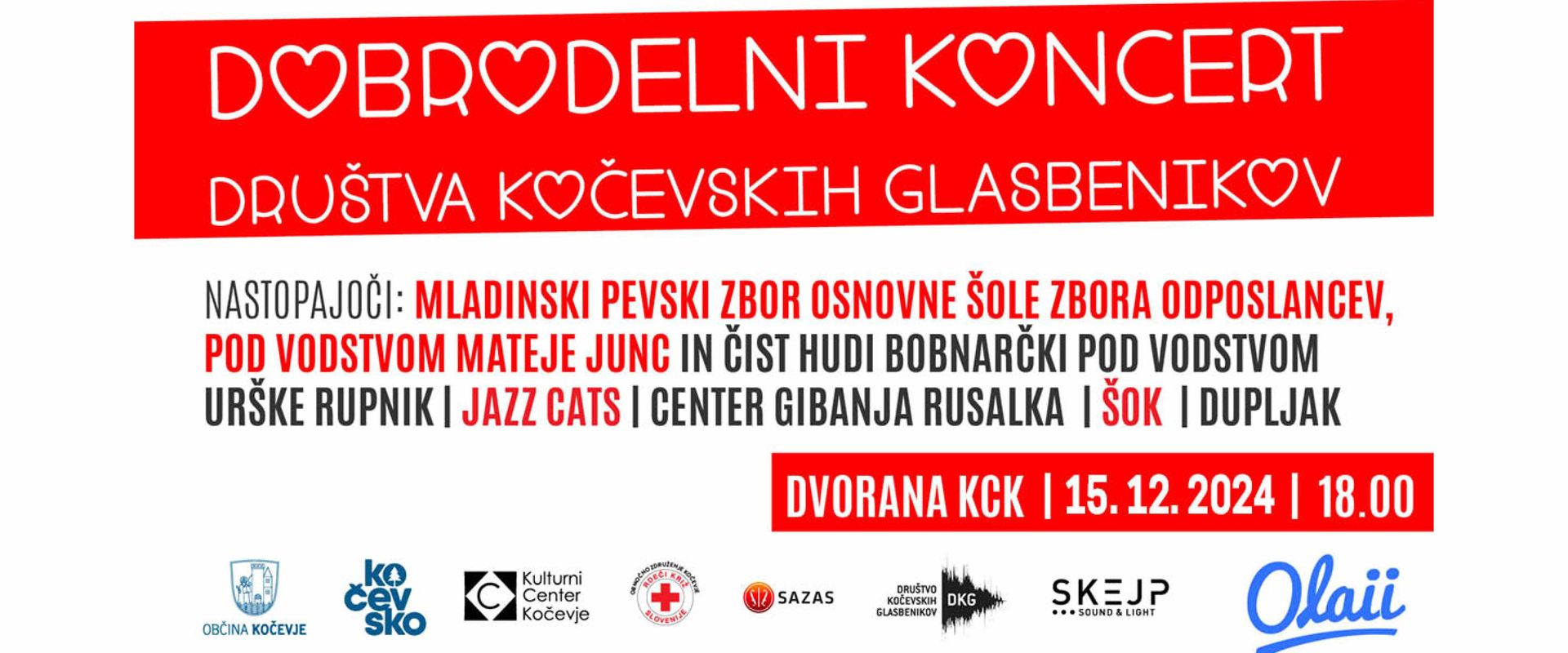 DKG - Društvo kočevskih glasbenikov, dobrodelni koncert
