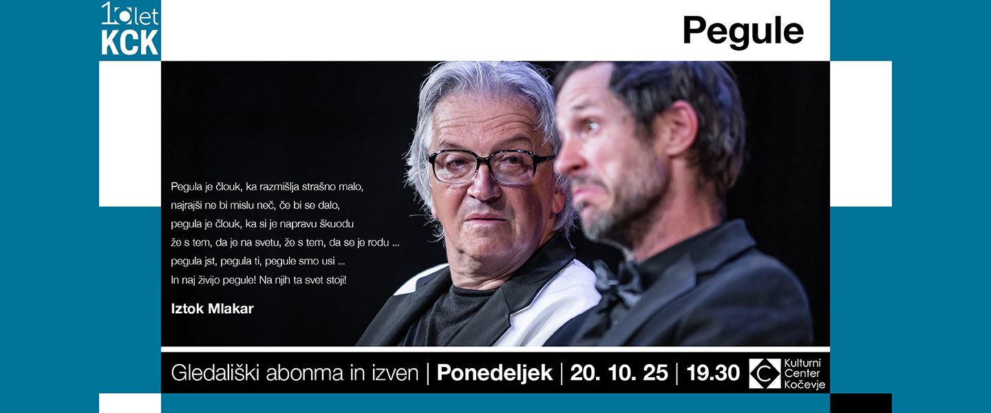 PEGULE, komedija z glasbo