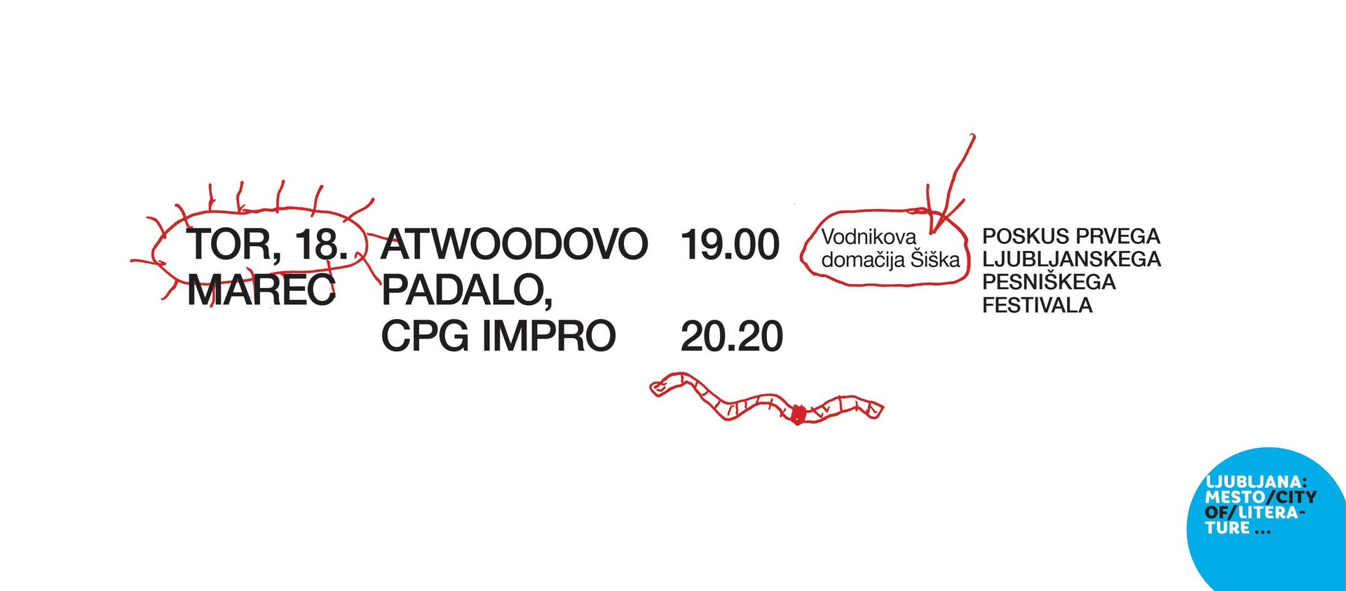 Poskus prvega pesniškega festivala | Atwoodovo padalo in CPG Impro  (Čučnik, Pepelnik, Grom)