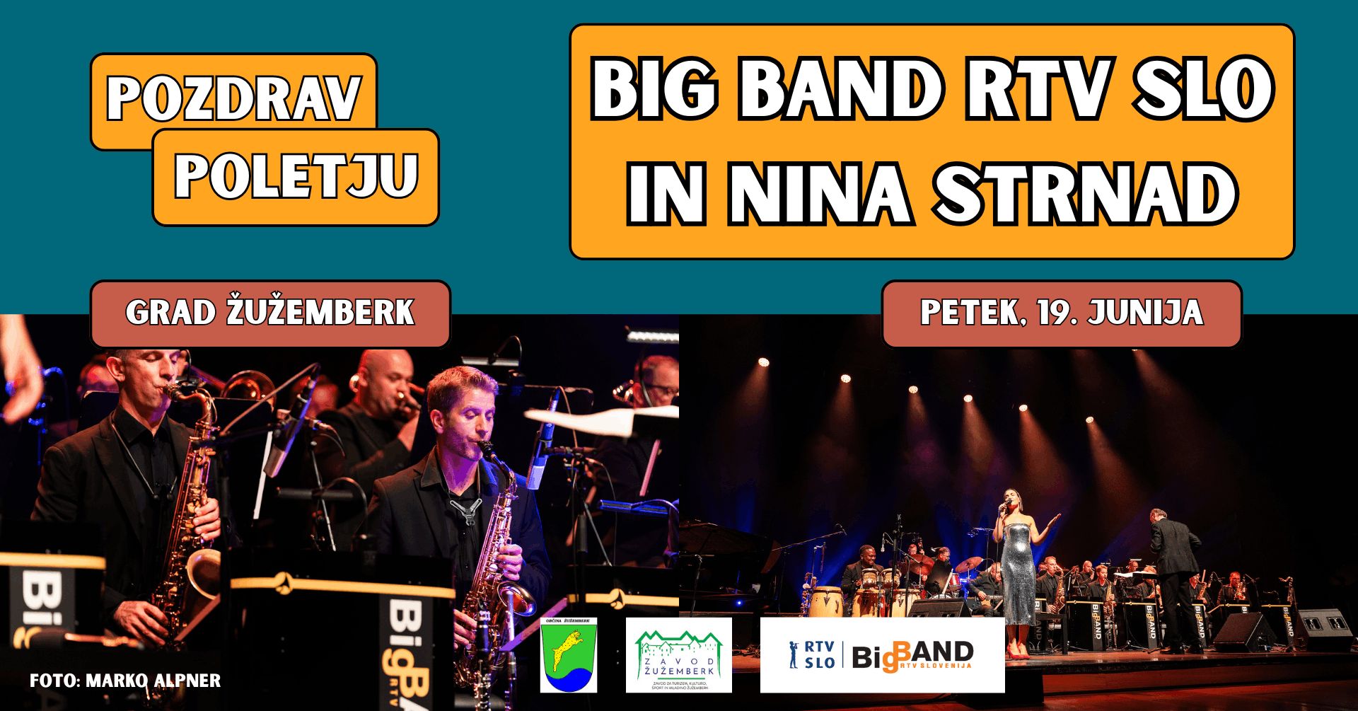 Pozdrav poletju: Big Band RTV SLO in Nina Strnad