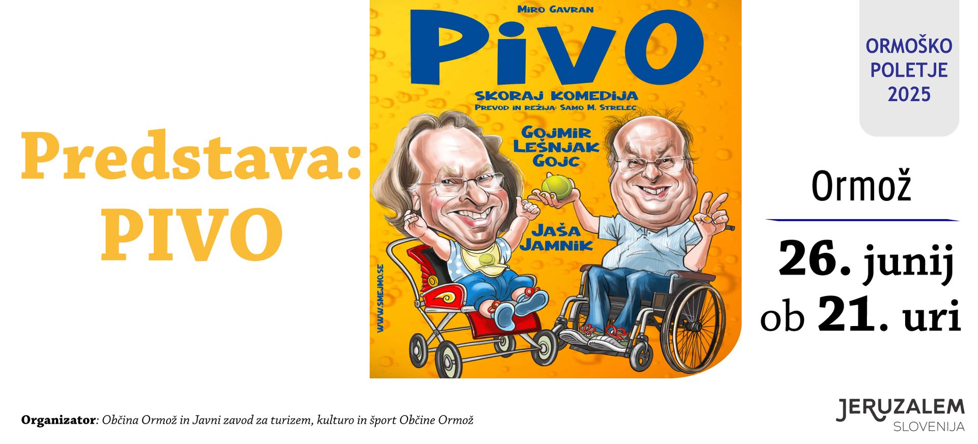 PIVO - skoraj komedija - Festival Ormoško poletje 2025