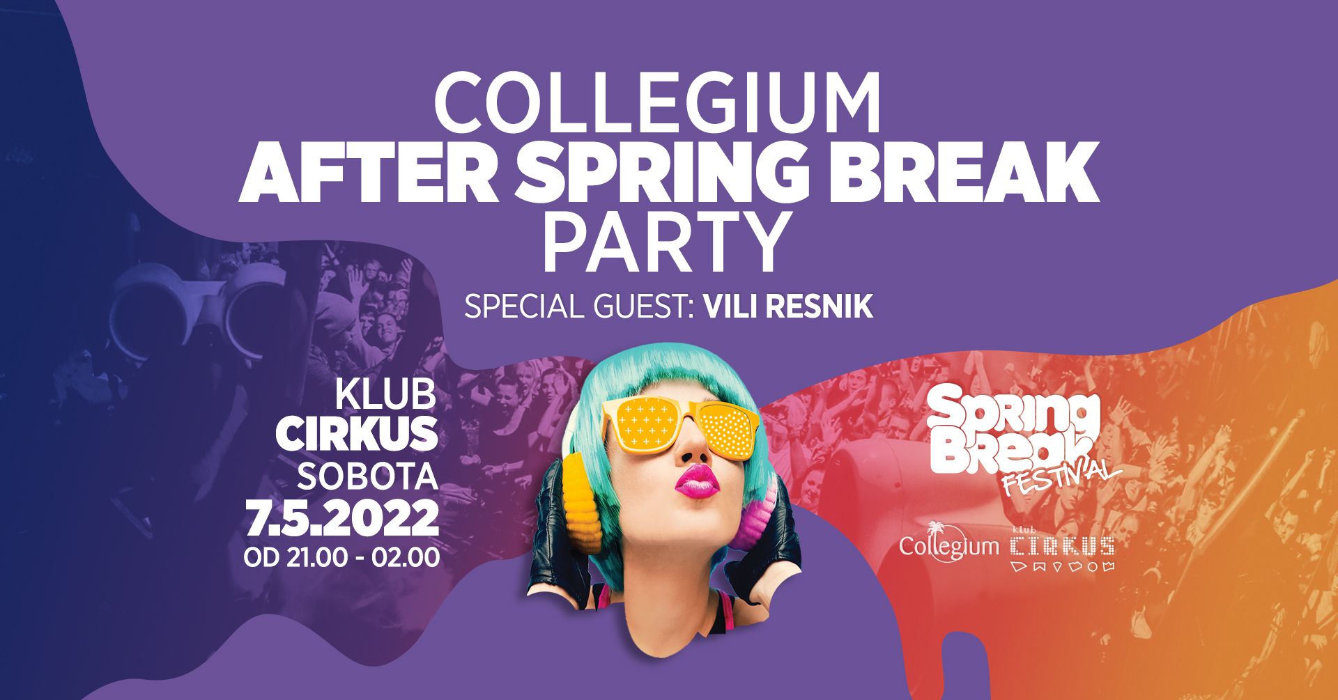COLLEGIUM AFTER SPRING BREAK PARTY - SOBOTA 7/5   I   21.00