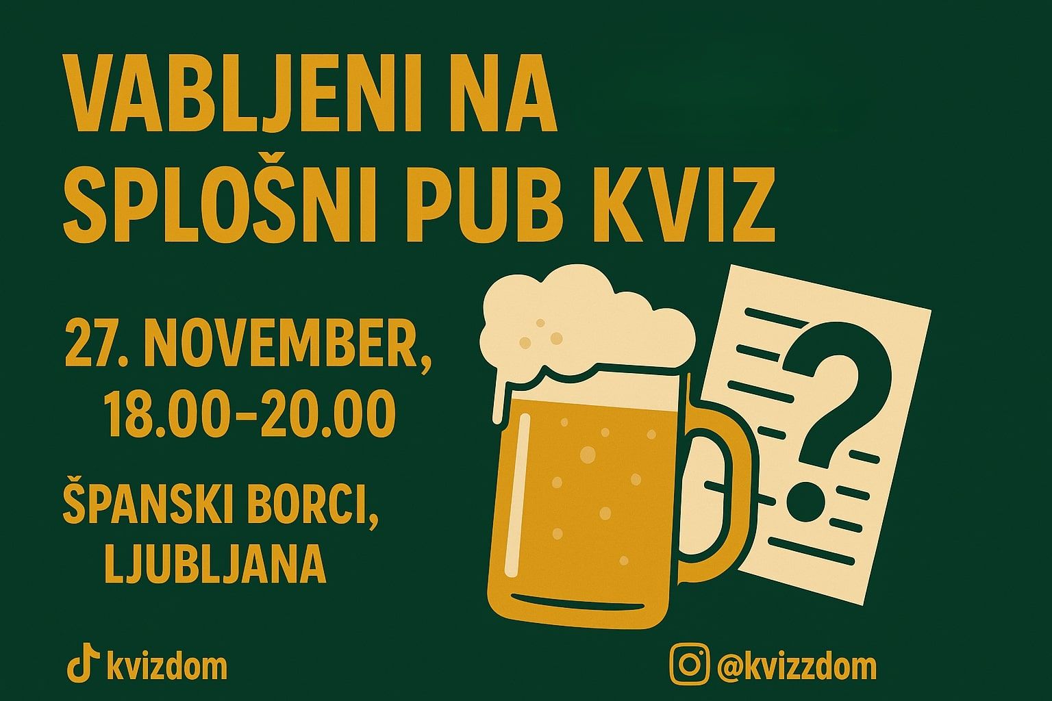SPLOŠNI PUB KVIZ