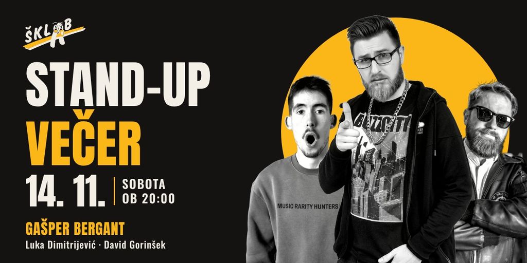 STAND-UP VEČER V ŠKLAB-u