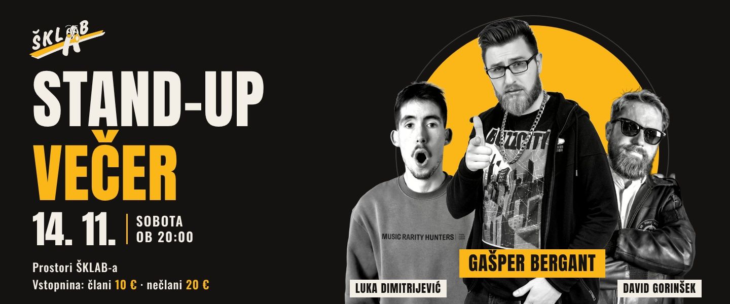 STAND-UP VEČER V ŠKLAB-u