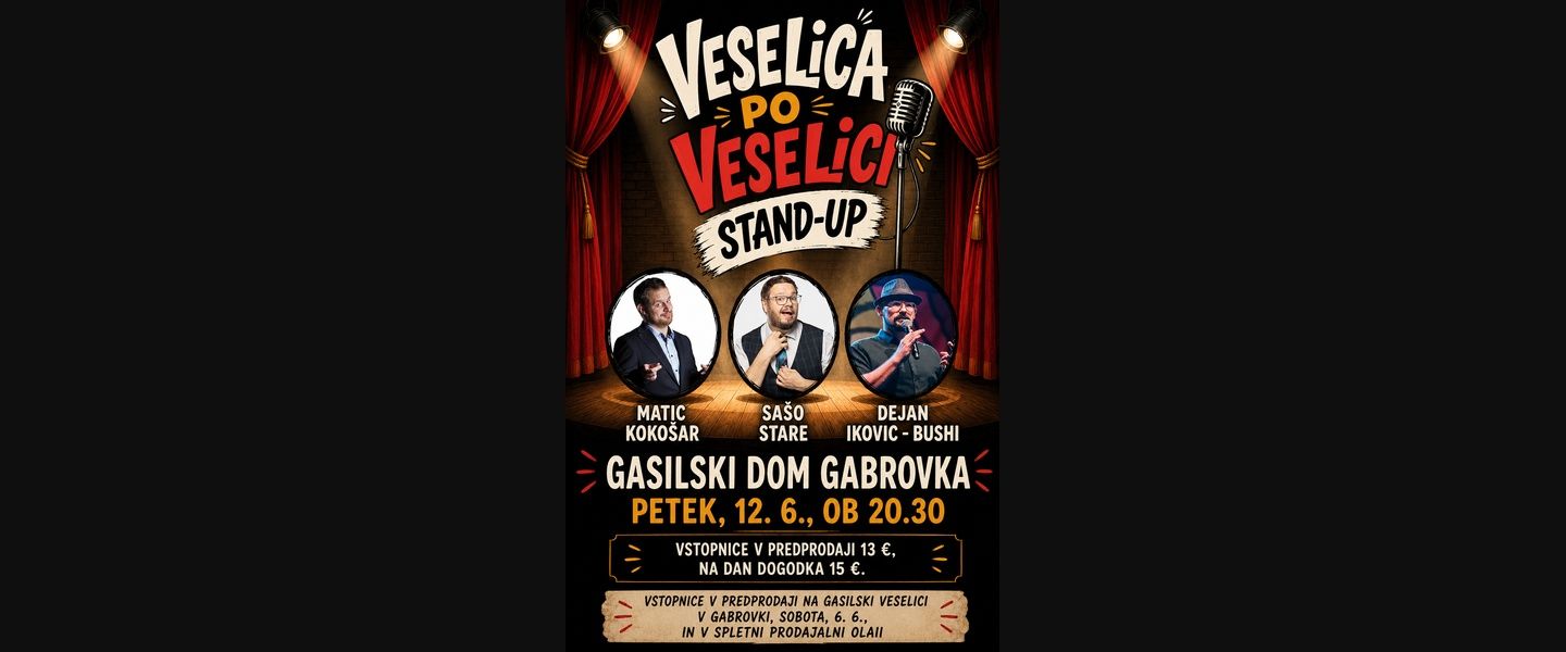 Veselica po veselici: Stand-up s Sašom Staretom