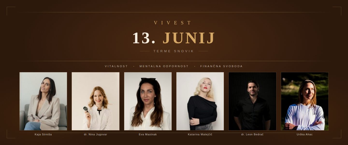 VIVEST - Upravljaj svoje najboljše premoženje - sebe