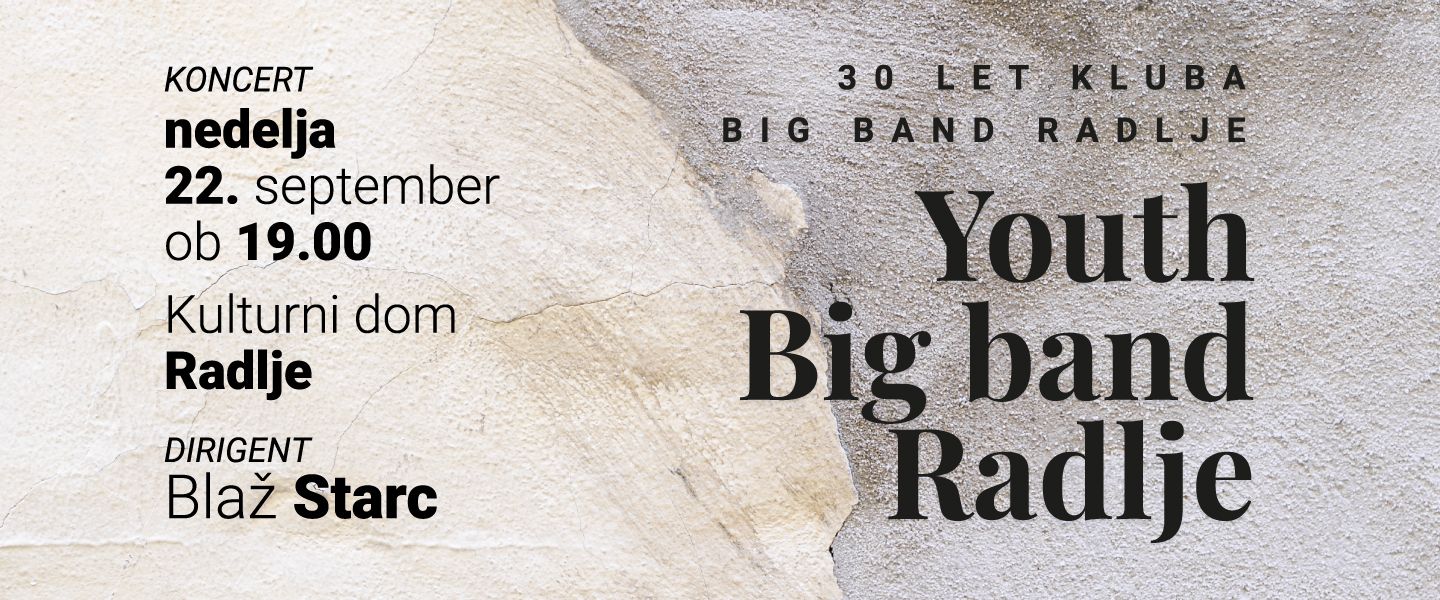 Koncert Youth Big Banda Radlje ob 30-letnici Kluba Big Band Radlje